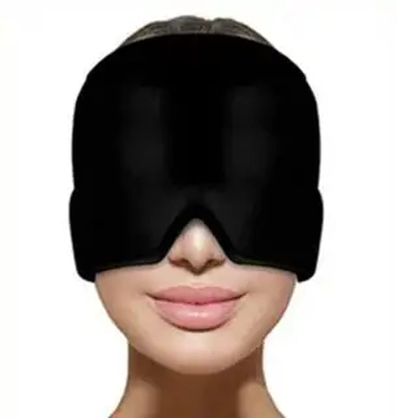 1Pcs Gel Cold Hot Head Ice Cap Black and Pink Head Wrap Face Mask Head Massage Sleep Eye Mask Health Care Tool