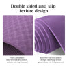 Foldable Yoga Mat Folding Fitness Exercise Mat Double Sided TPE Pilates Mat Non-Slip Multifunction for Women Men & Children
