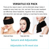 Reusable Hot Cold Therapy Wrap Wisdom Teeth Recovery Adjustable Ice Pack Face Wrap for Eyes Neck Chin TMJ Headaches Pain Relief