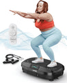UPGO Vibration Plate Exercise Machine, Lymphatic Drainage Machine, Whole Body Workout Vibration Platform W/ 2 Resistance Bands