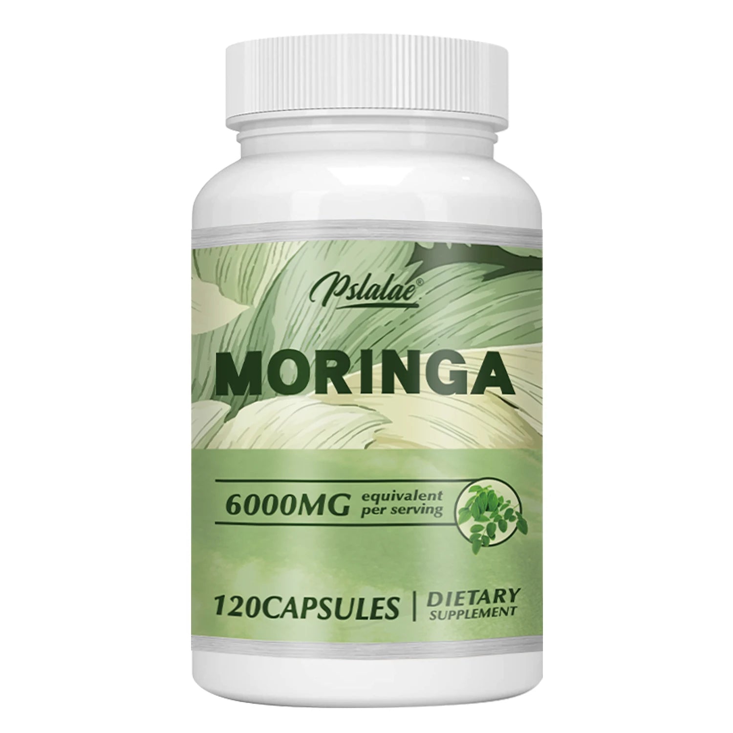 Moringa 6000Mg - Support Immune System, Energy, Metabolism, Antioxidants - 120 Capsules