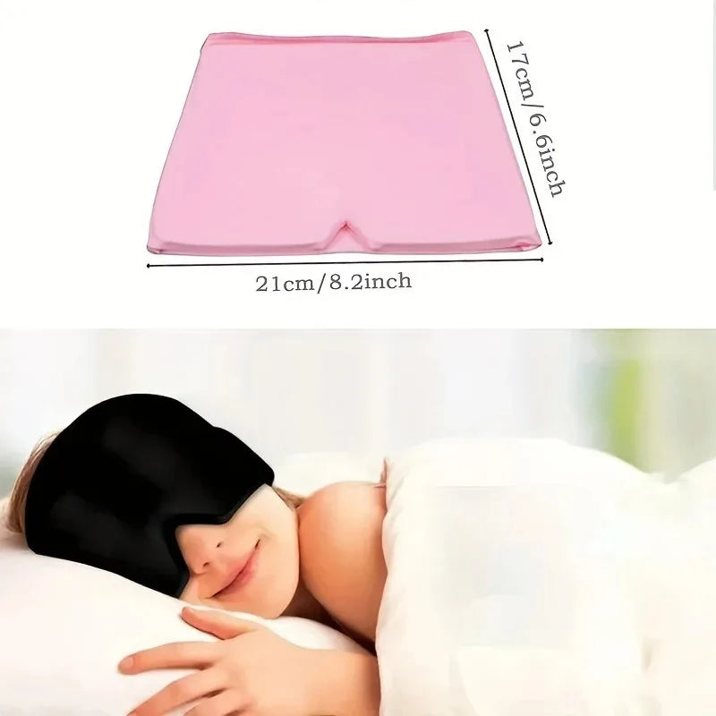 1Pcs Gel Cold Hot Head Ice Cap Black and Pink Head Wrap Face Mask Head Massage Sleep Eye Mask Health Care Tool