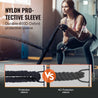 Succebuy Battle Rope Polyester Exercise Rope Battle Exercise Equipment with Protective Sleeve Anchor Heavy Weighted Pull Rope