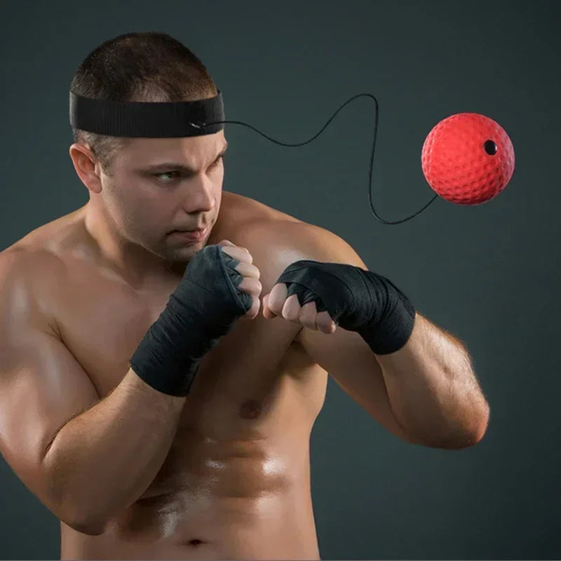 Home Boxing Ball Fight Punch React Training Ball Portable Reflex Ball with Headband Exercise Ball Fitness Exercise Equipment
