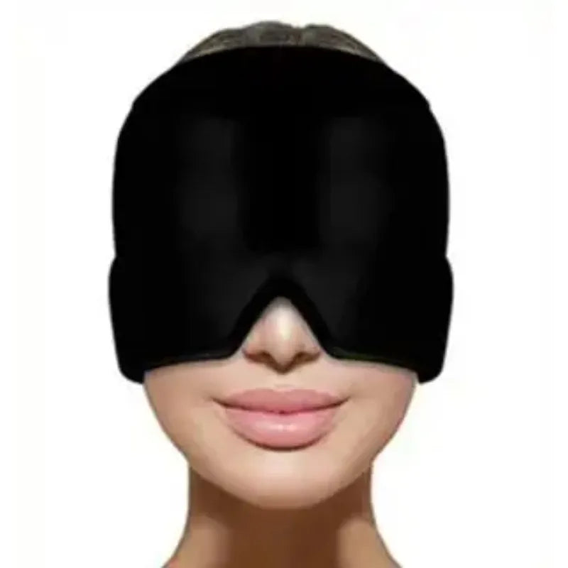1Pcs Gel Cold Hot Head Ice Cap Black and Pink Head Wrap Face Mask Head Massage Sleep Eye Mask Health Care Tool