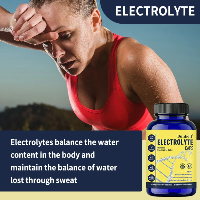 Premium Electrolyte Capsules - Maintaining Electrolyte Levels, Sports Recovery,Energy Health,Dietary Supplement