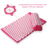 Acupressure Pillow with Storage Bag for Neck Back Foot Massage Pads Acupressure Mat Pillow Set Improves Bloods Circulation Mat