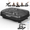 UPGO Vibration Plate Exercise Machine, Lymphatic Drainage Machine, Whole Body Workout Vibration Platform W/ 2 Resistance Bands