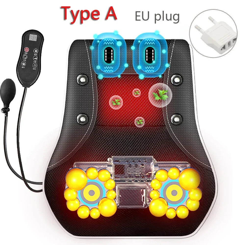 Car Massager Waist Massage Muscle Relaxation Massager Portable Heating Massage Neck Massage Body Cushion Shiatsu Massager