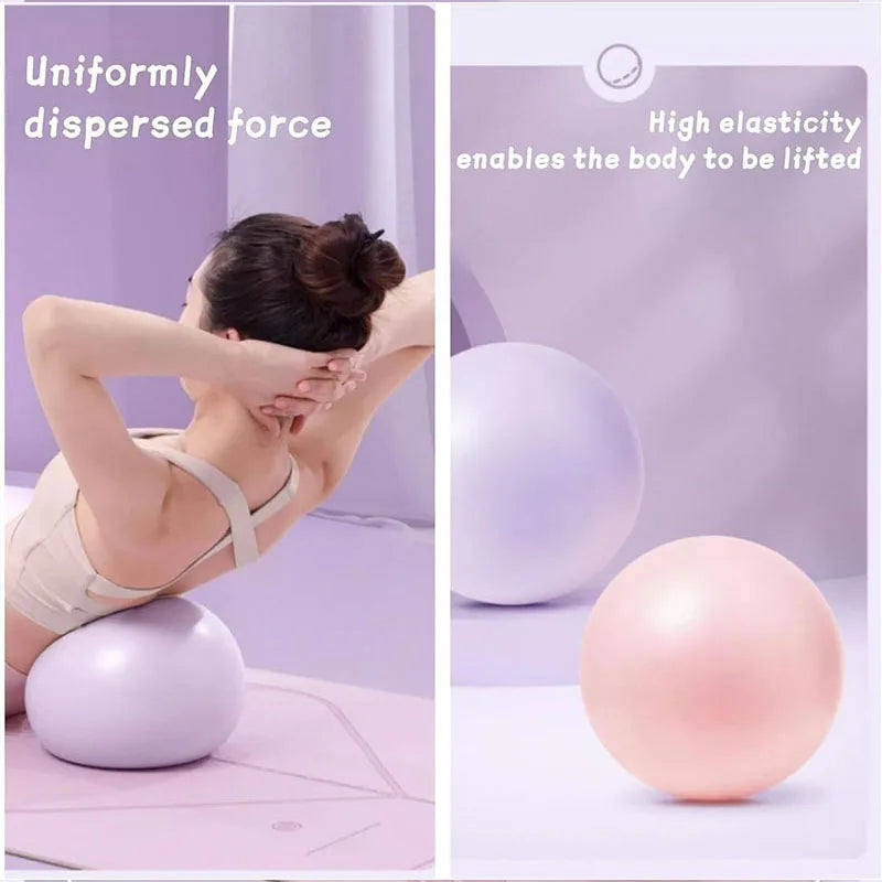 Pilates Ball PVC Exercise Ball Small Exercise Ball for Pilates Yoga Workout Bender Core Training Physical Therapy Balance Ball