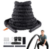 Succebuy Battle Rope Polyester Exercise Rope Battle Exercise Equipment with Protective Sleeve Anchor Heavy Weighted Pull Rope