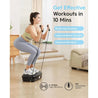 UPGO Vibration Plate Exercise Machine, Lymphatic Drainage Machine, Whole Body Workout Vibration Platform W/ 2 Resistance Bands