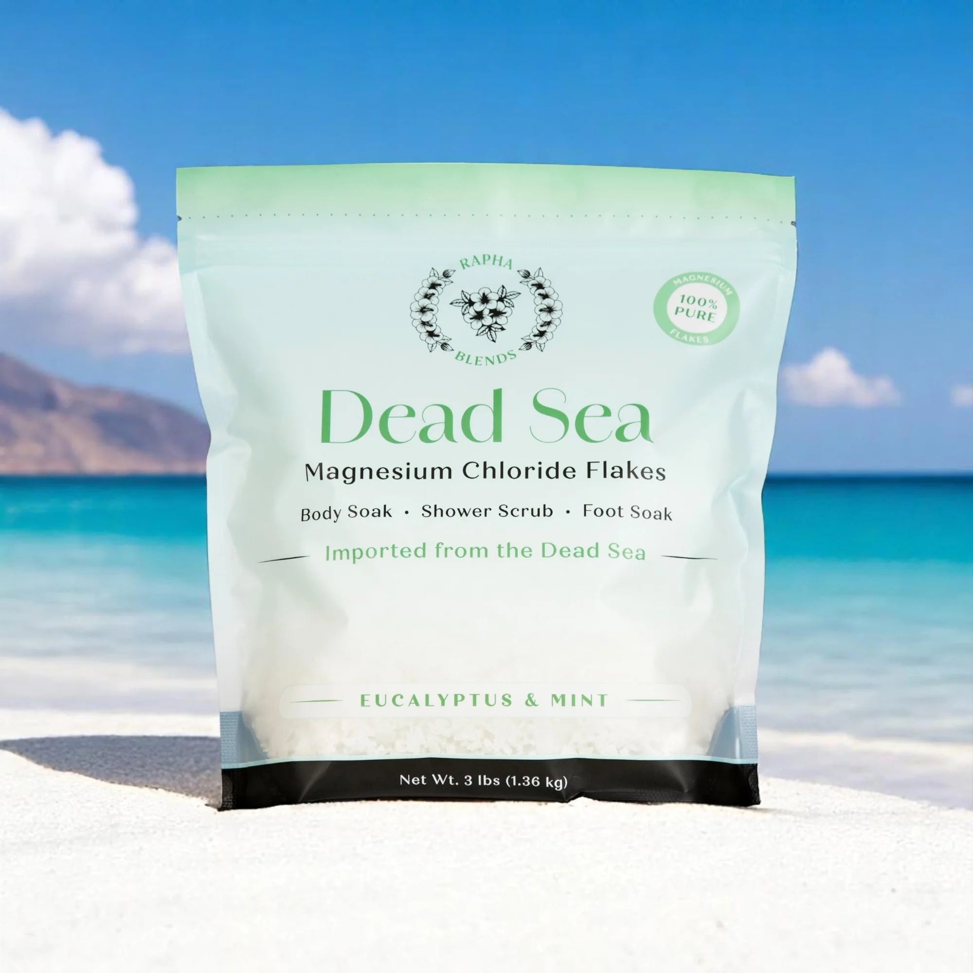 Pure Dead Sea Magnesium Chloride Flakes