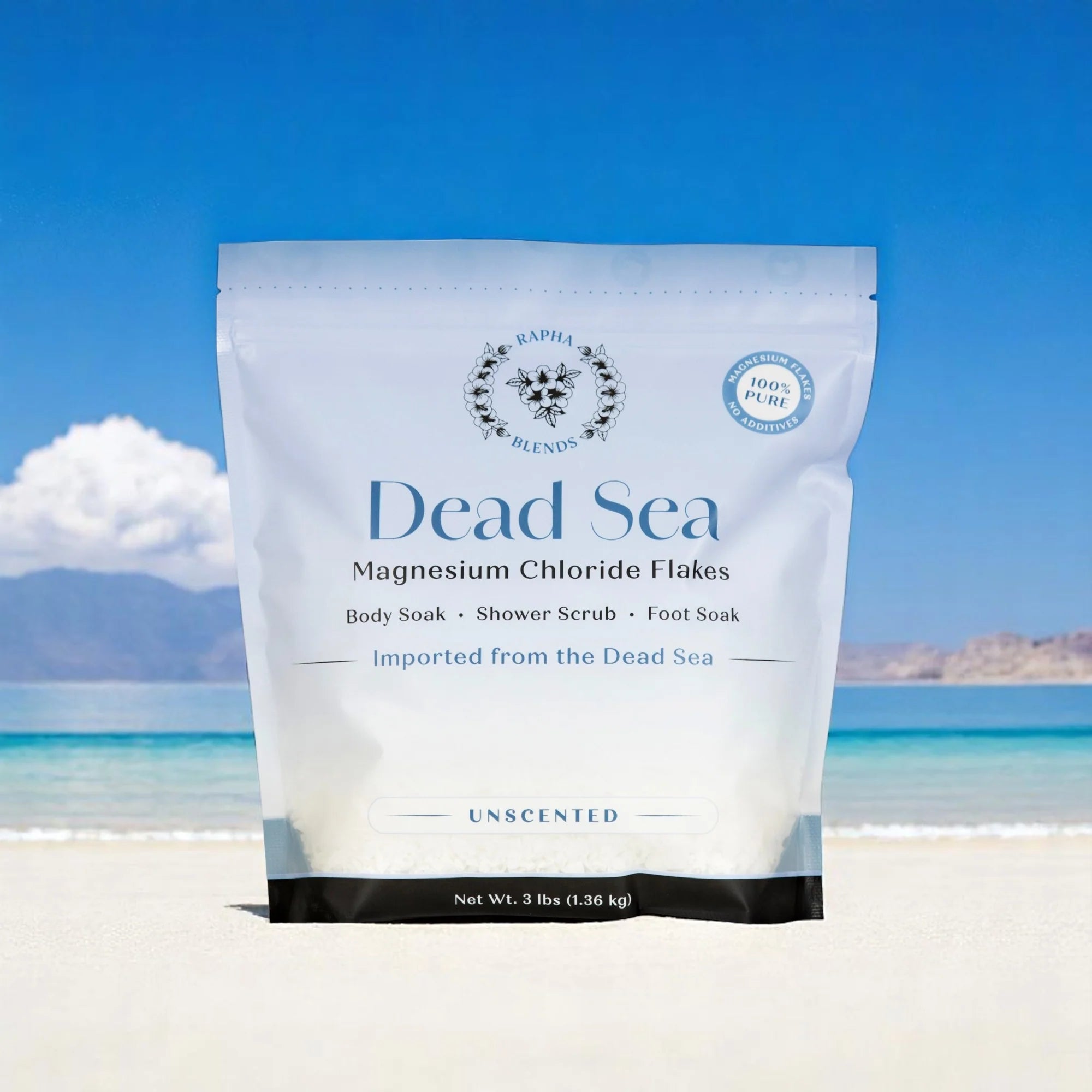 Pure Dead Sea Magnesium Chloride Flakes