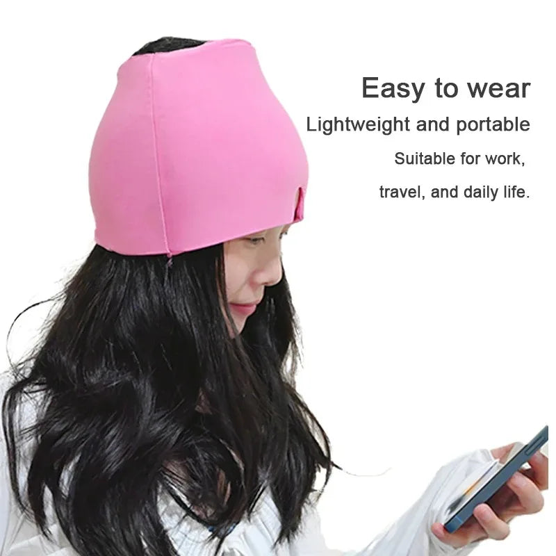 1Pcs Gel Cold Hot Head Ice Cap Black and Pink Head Wrap Face Mask Head Massage Sleep Eye Mask Health Care Tool